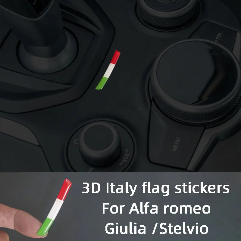 Alfa Virus TricoloreShift – 3D Italian Flag Gear Trim