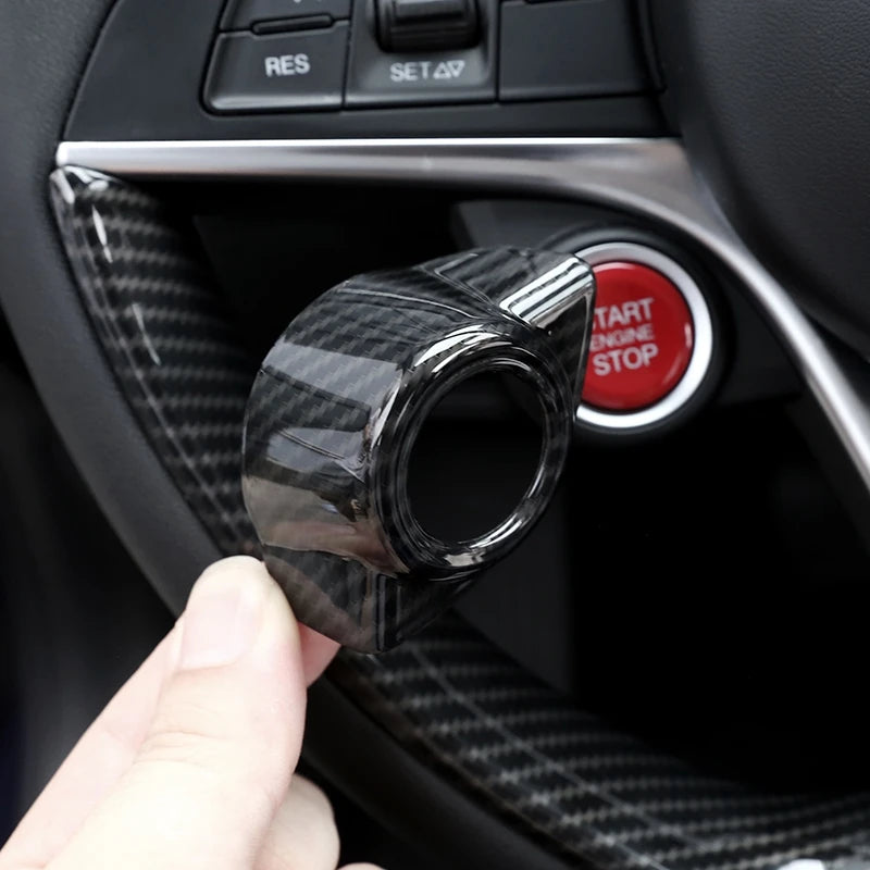 Alfa Virus CarbonPulse – Carbon Fiber Style Start Button Trim